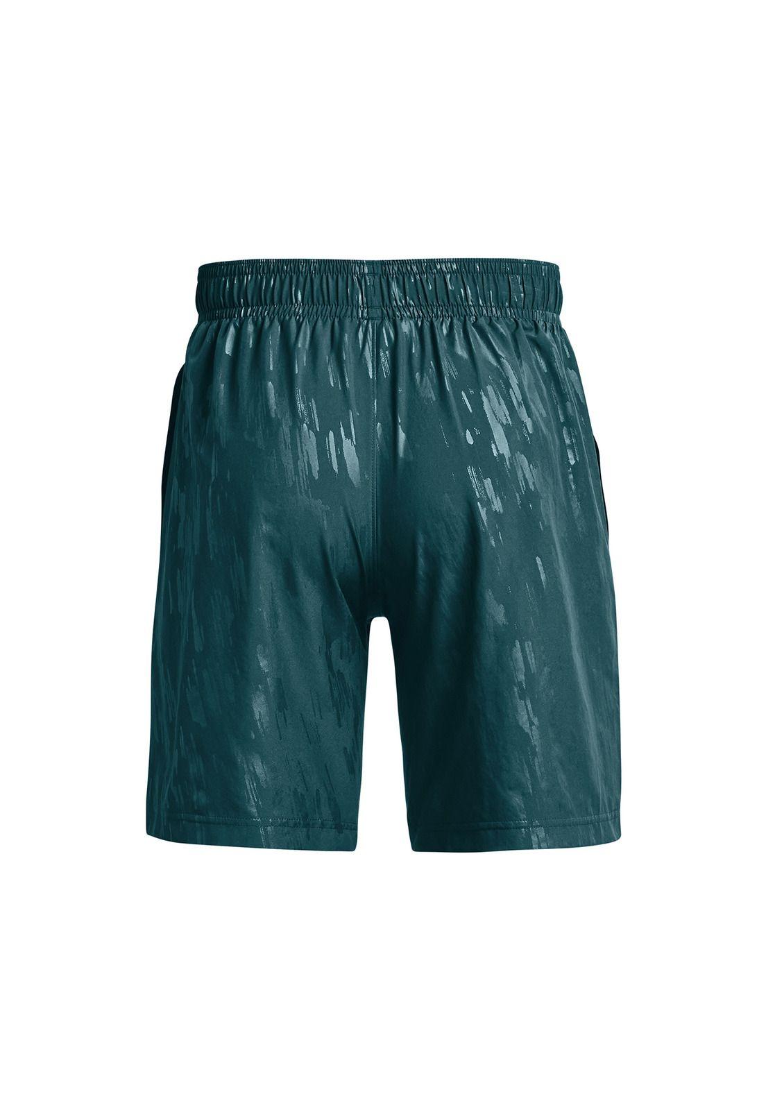Short Hombre Woven Emboss Shorts Verde-1