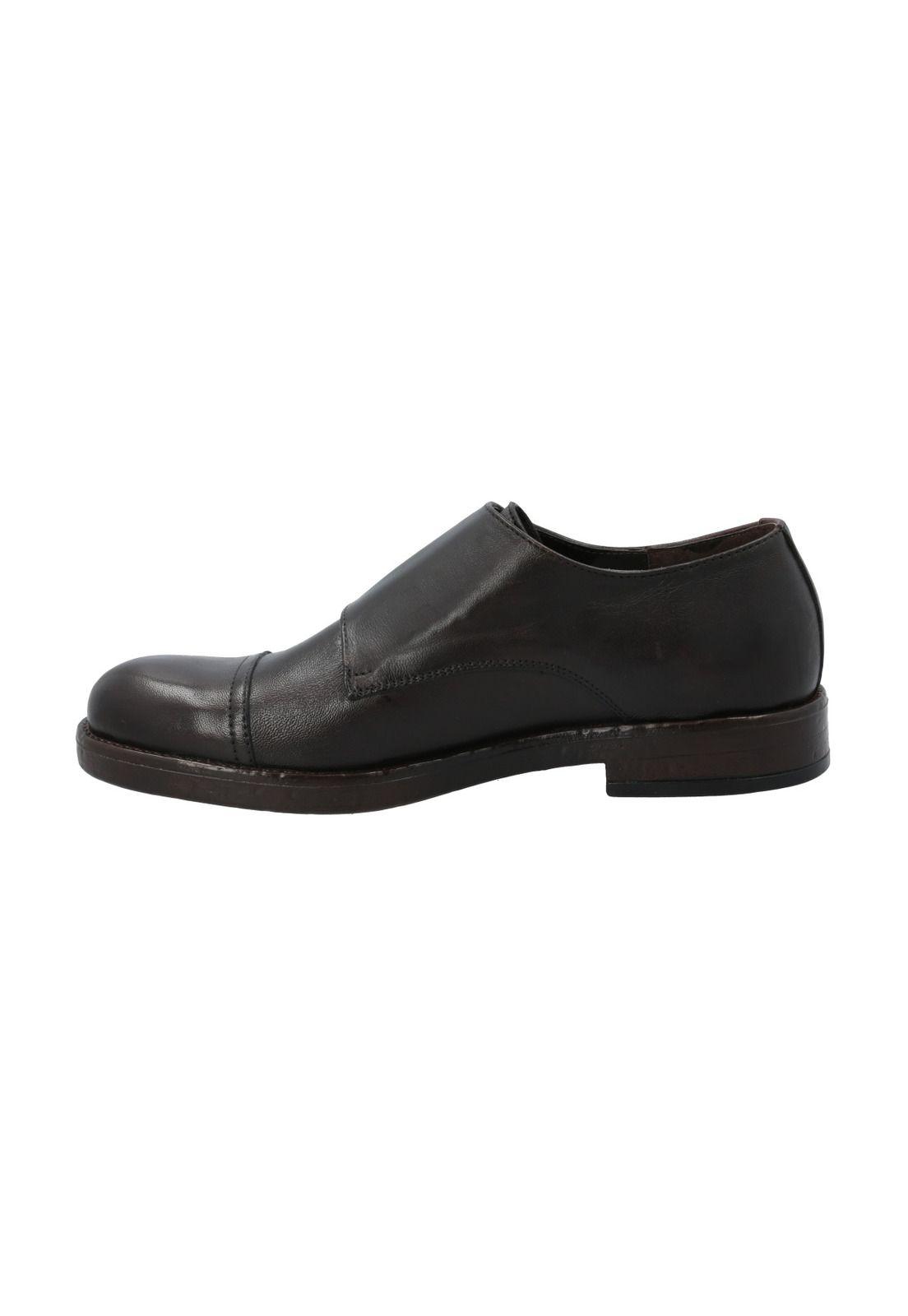 Zapato Cuero Hombre Fredy Café-5