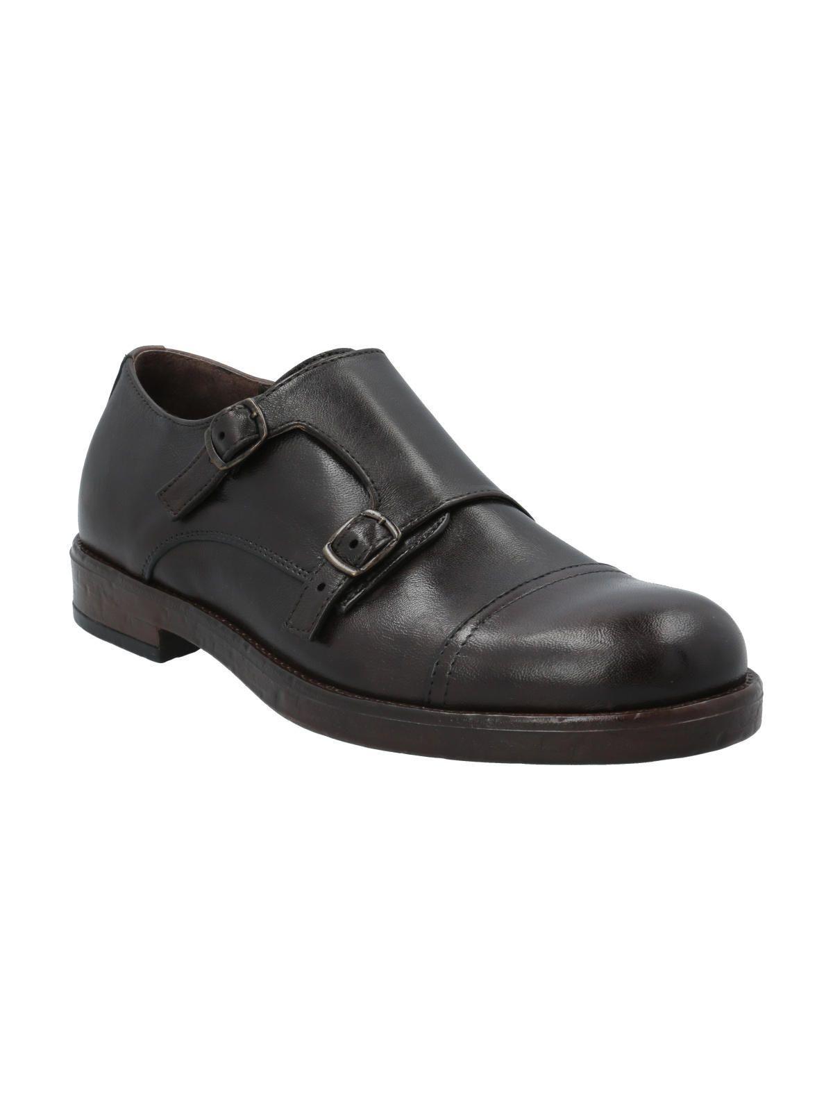 Zapato Cuero Hombre Fredy Café-1