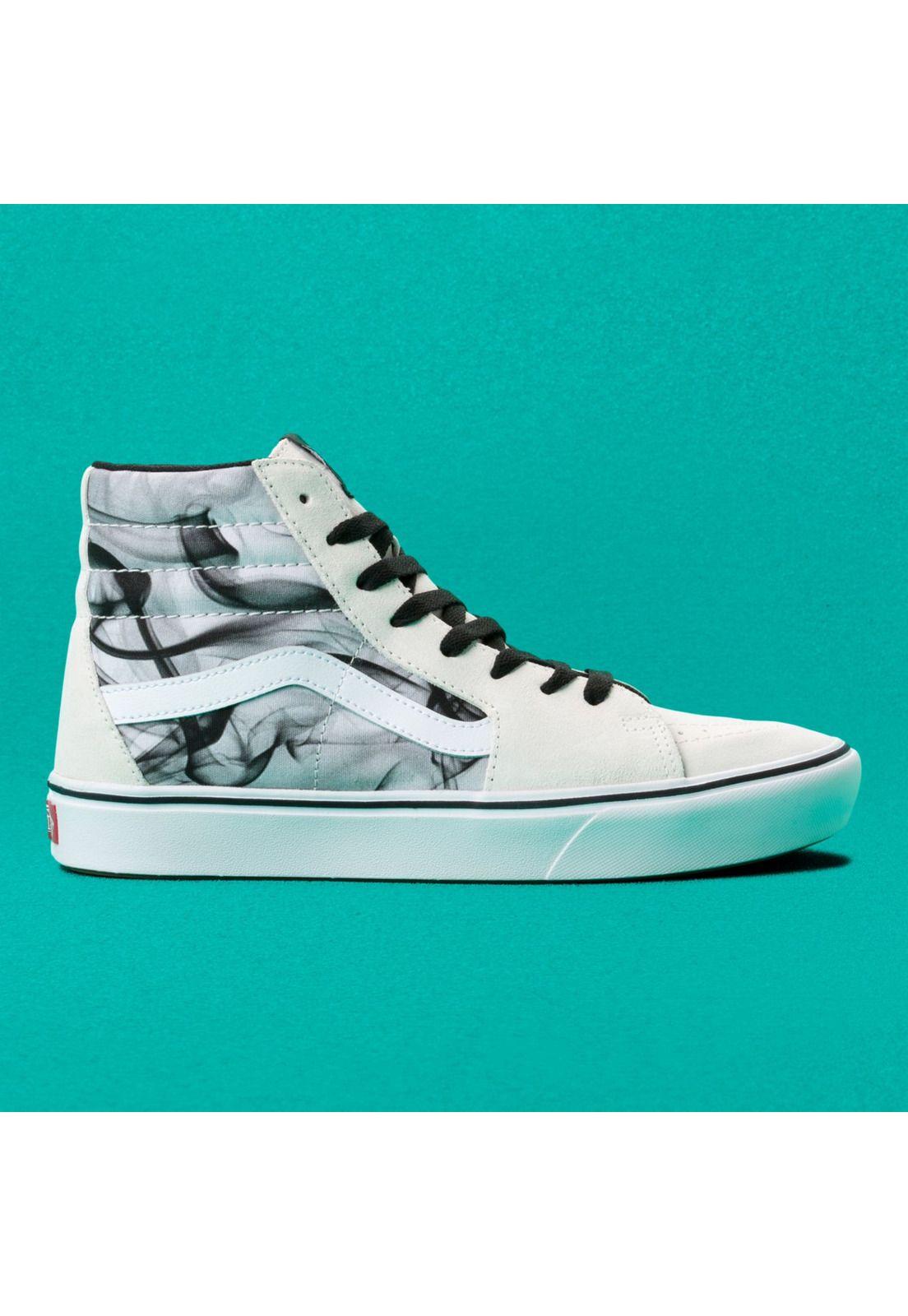 Zapatilla Unisex Comfycush Sk8-Hi After Dark White-1