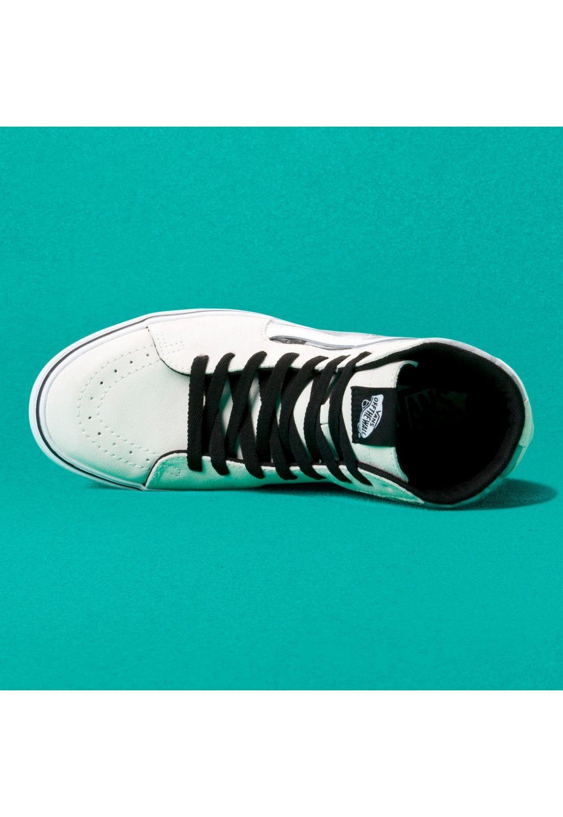 Zapatilla Unisex Comfycush Sk8-Hi After Dark White-4