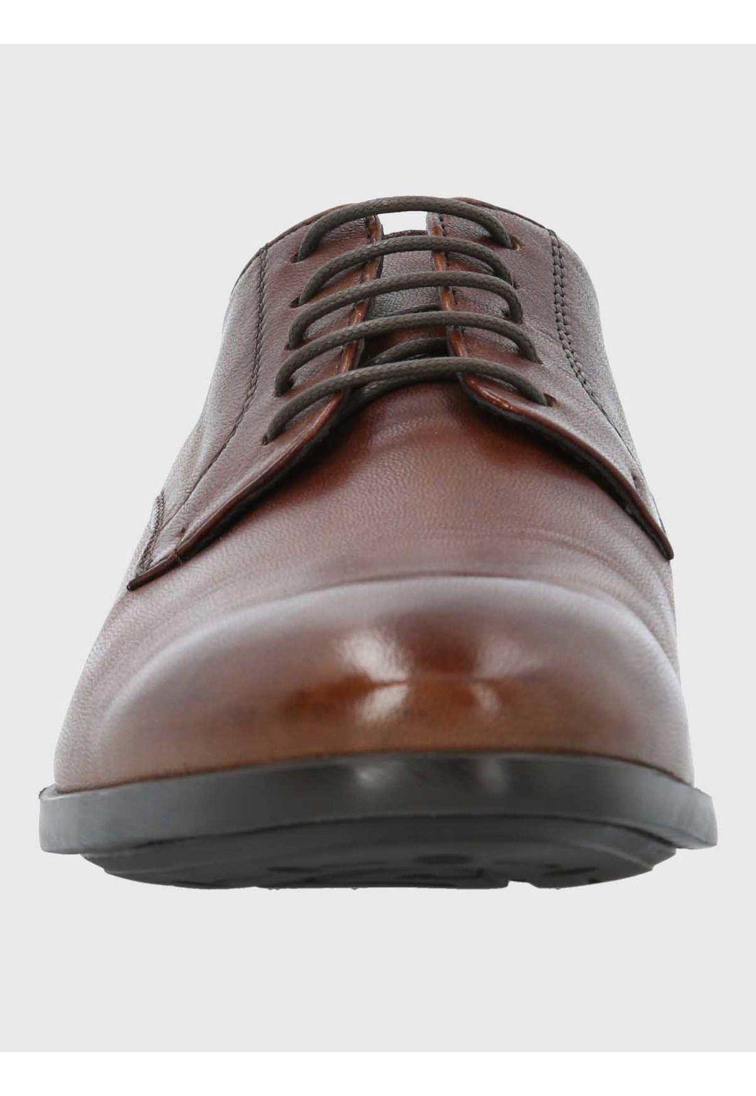 Zapato Italiano Hombre Cuero Olmo Café-3
