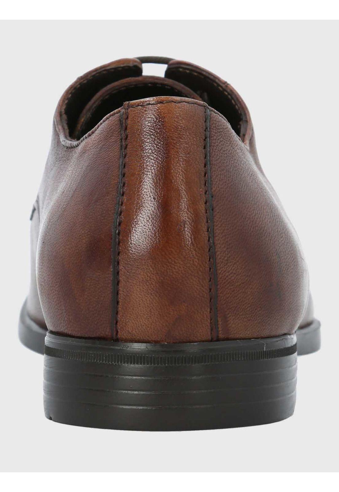 Zapato Italiano Hombre Cuero Olmo Café-6
