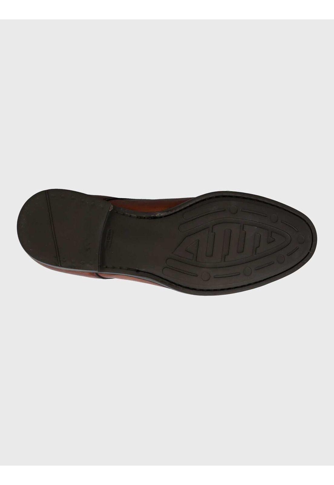Zapato Italiano Hombre Cuero Olmo Café-7