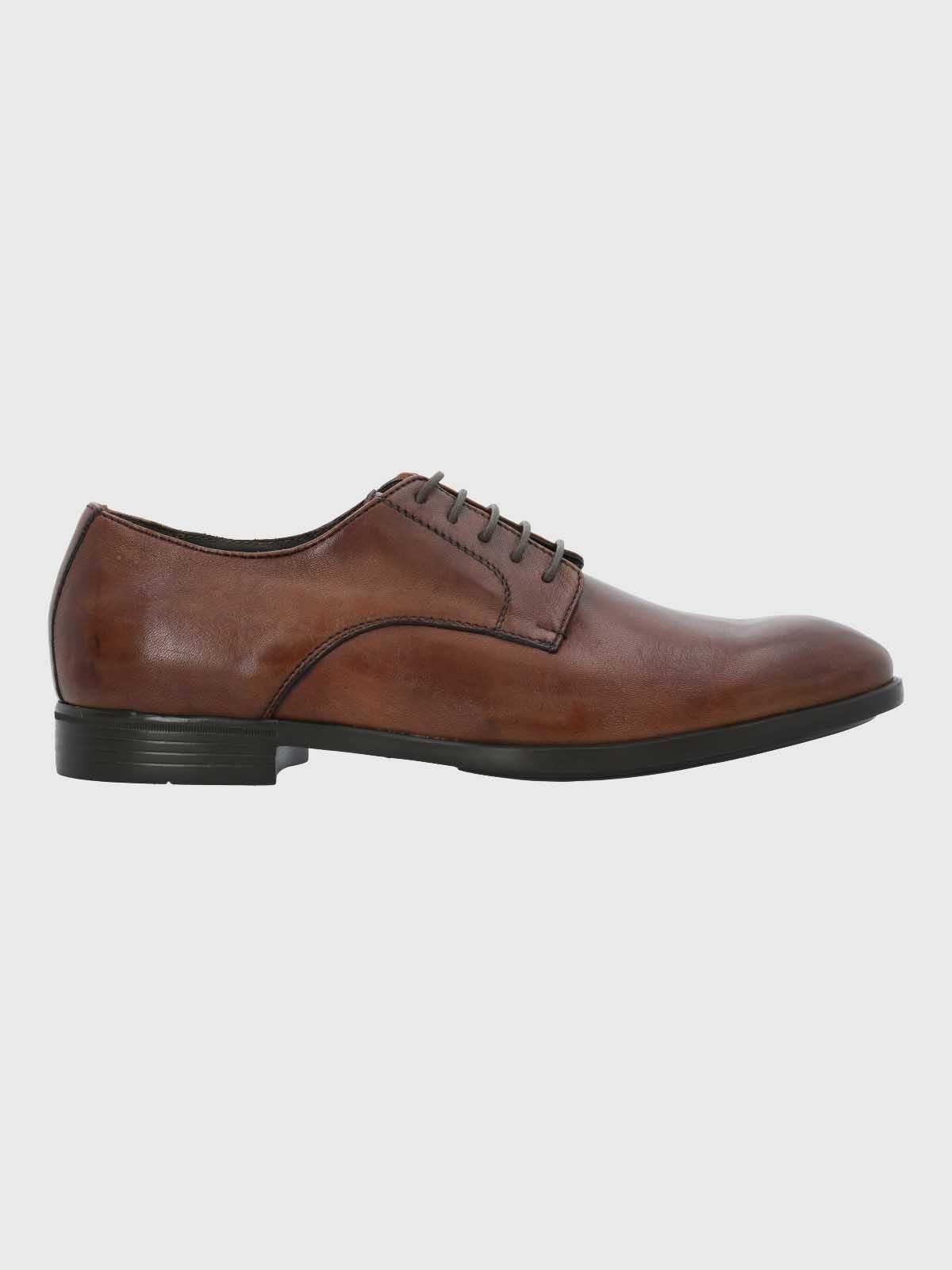 Zapato Italiano Hombre Cuero Olmo Café-1