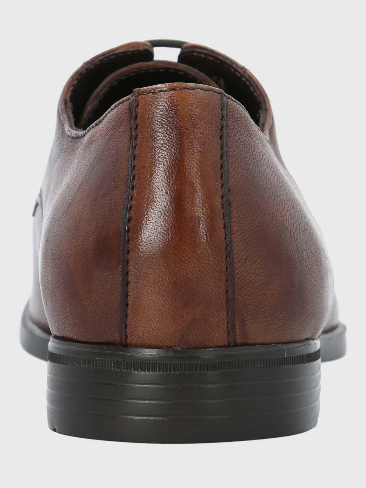 Zapato Italiano Hombre Cuero Olmo Café-6