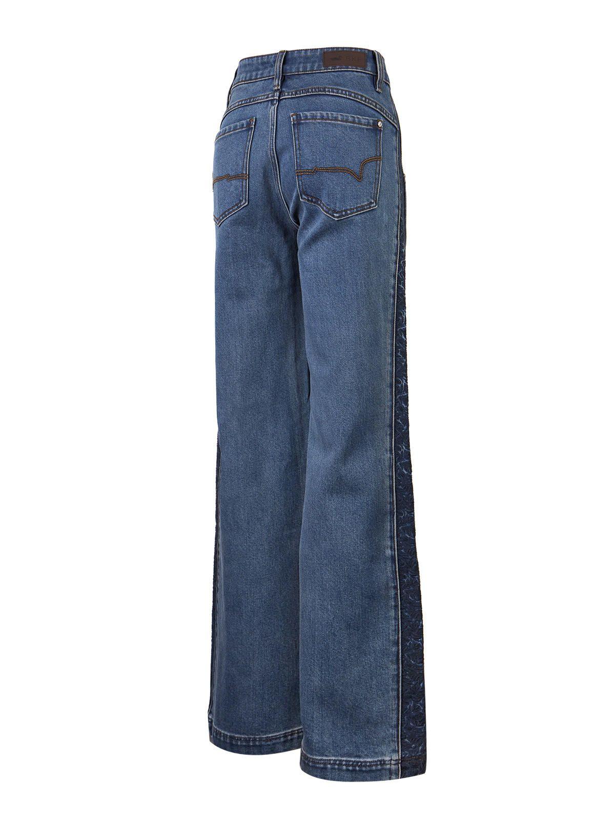 Jeans Fibras Recicladas Mujer Roots Azul-1