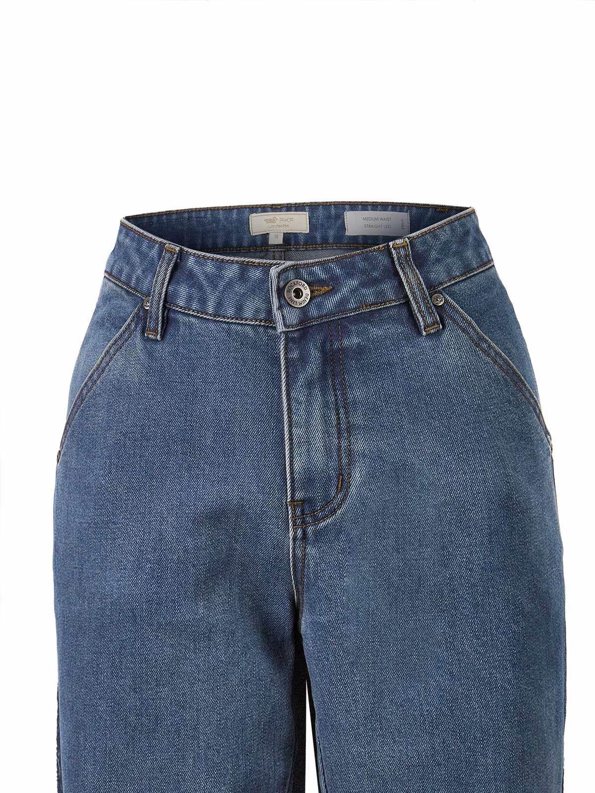 Jeans Fibras Recicladas Mujer Roots Azul-3