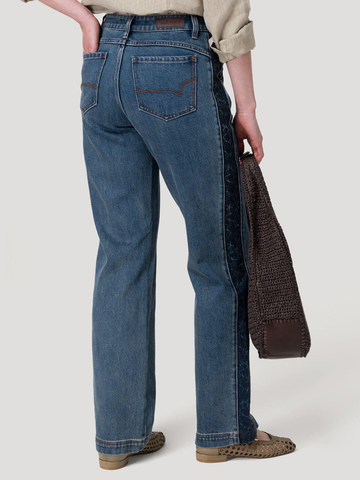 Jeans Fibras Recicladas Mujer Roots Azul-5