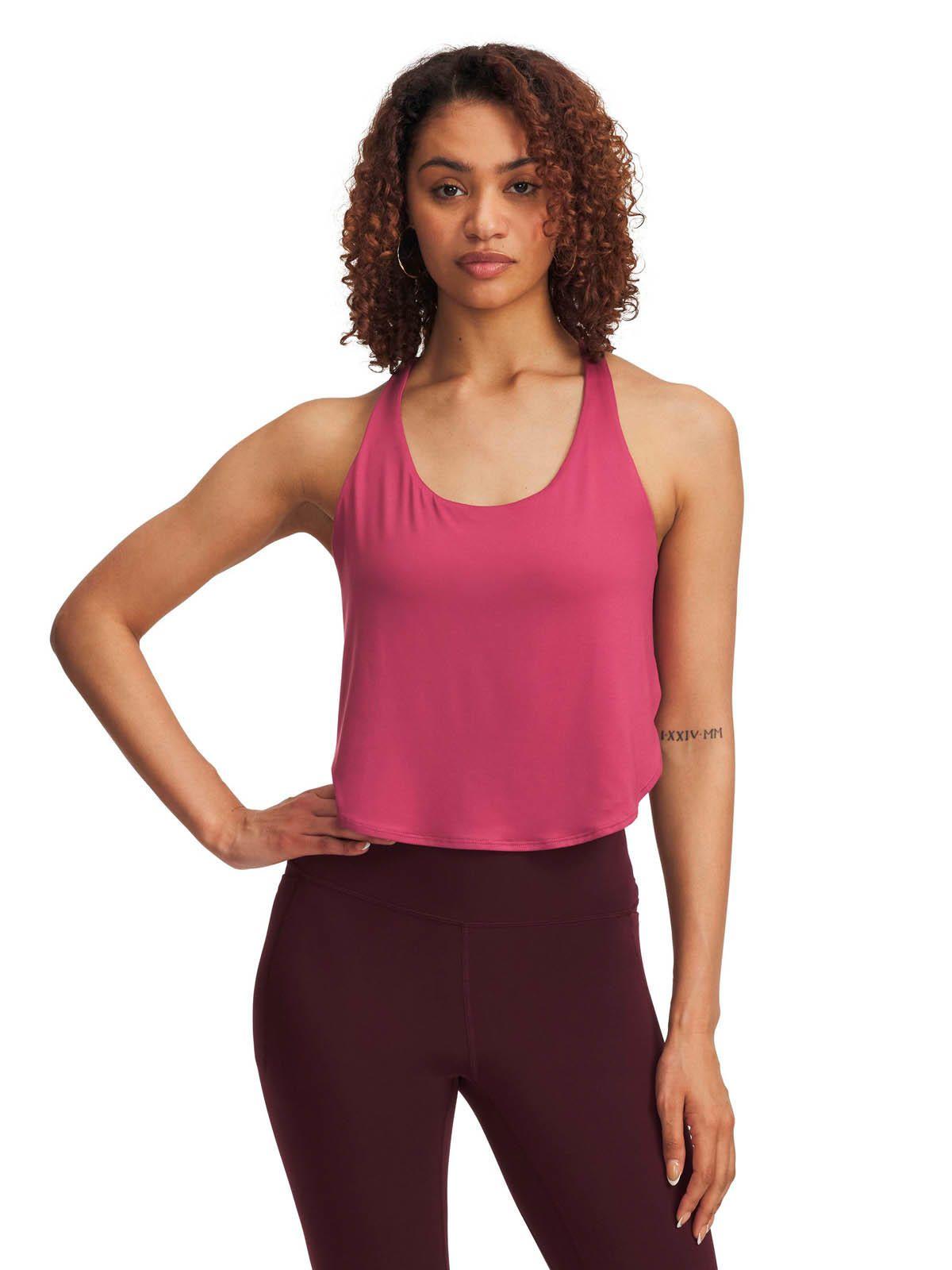 Polera sin manga 2 en 1 Training  mujer Motion rojo -0