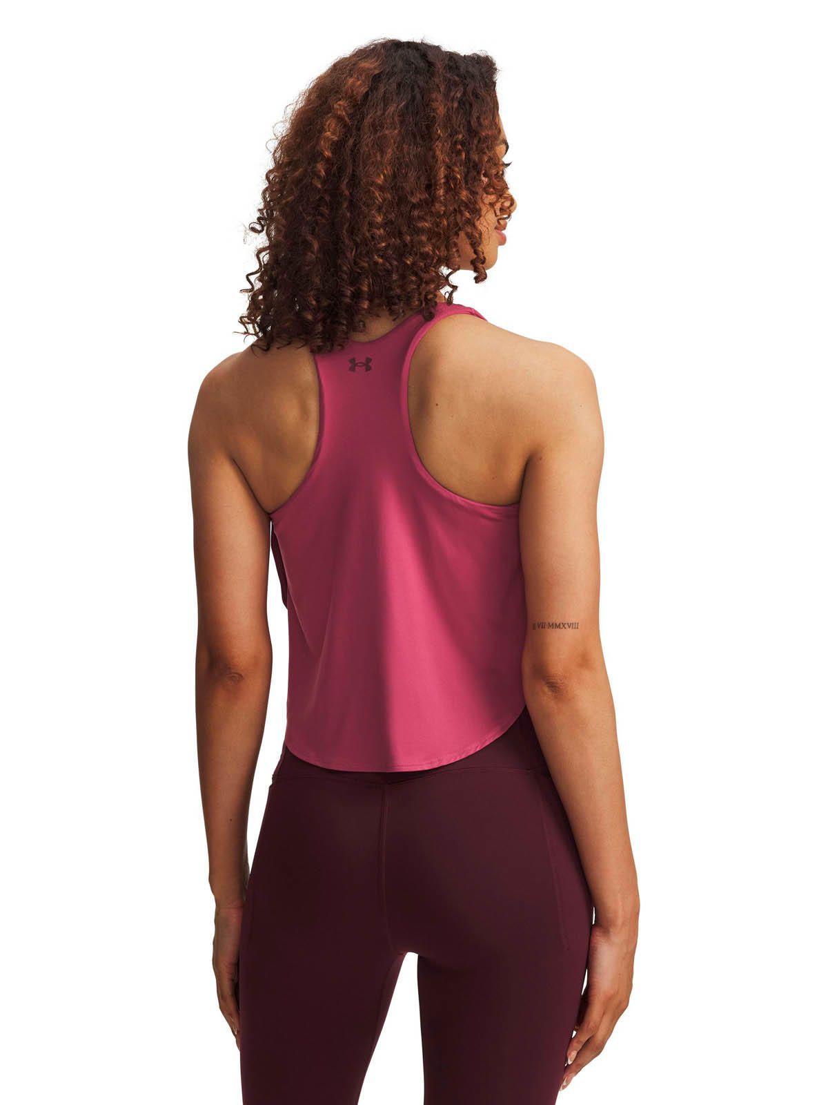 Polera sin manga 2 en 1 Training  mujer Motion rojo -1