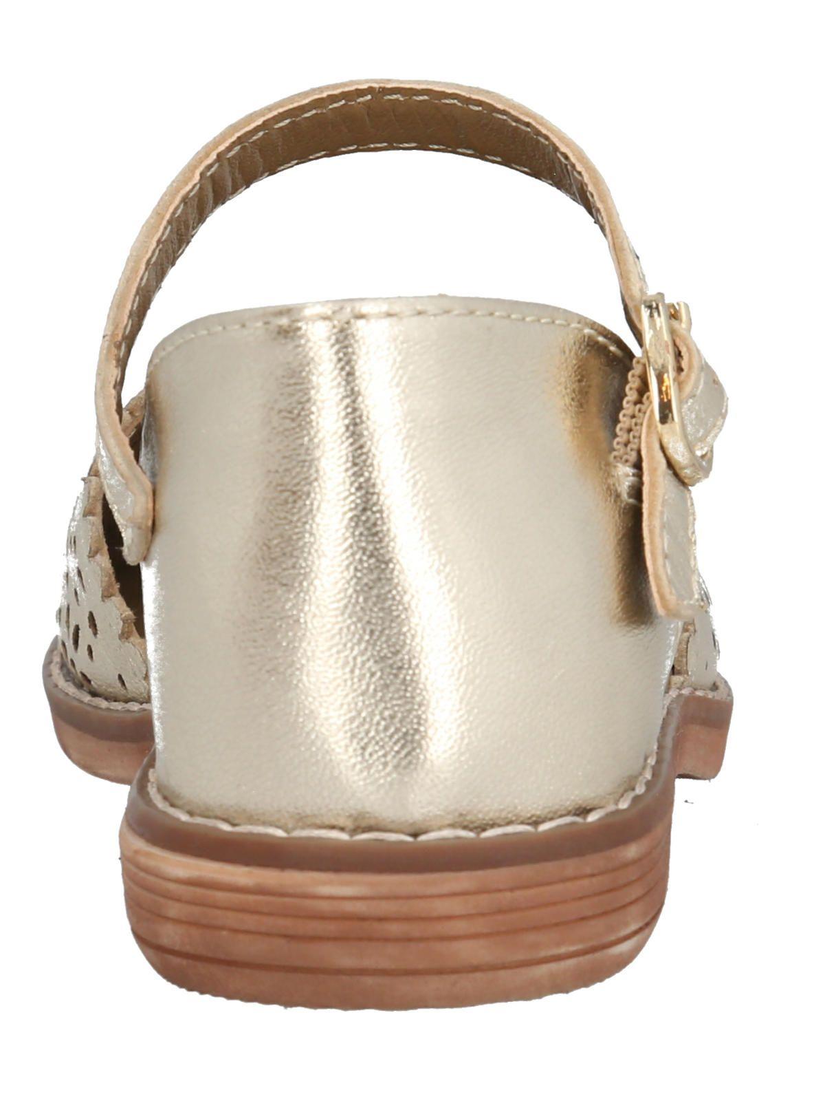 Sandalia Cuero Niña Kasu Dorado-6