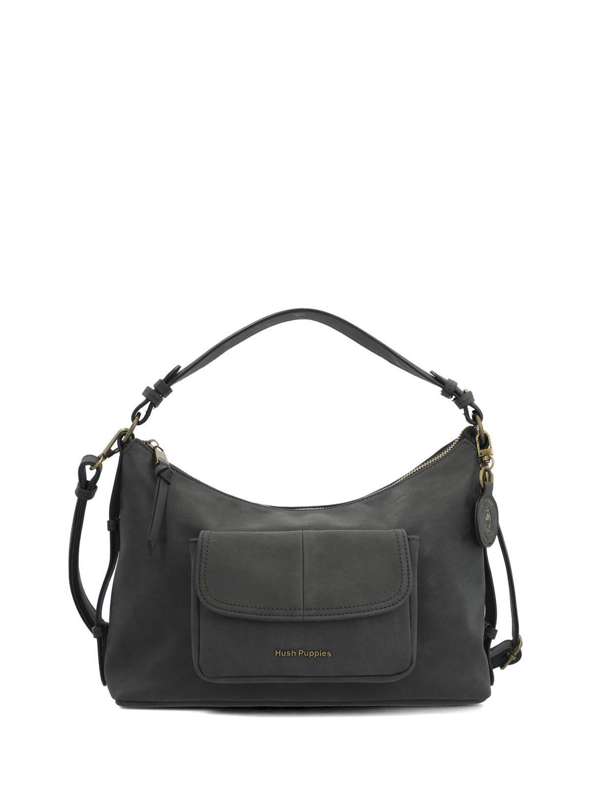 Cartera Ecocuero Mujer Dover Hobo Negro-0