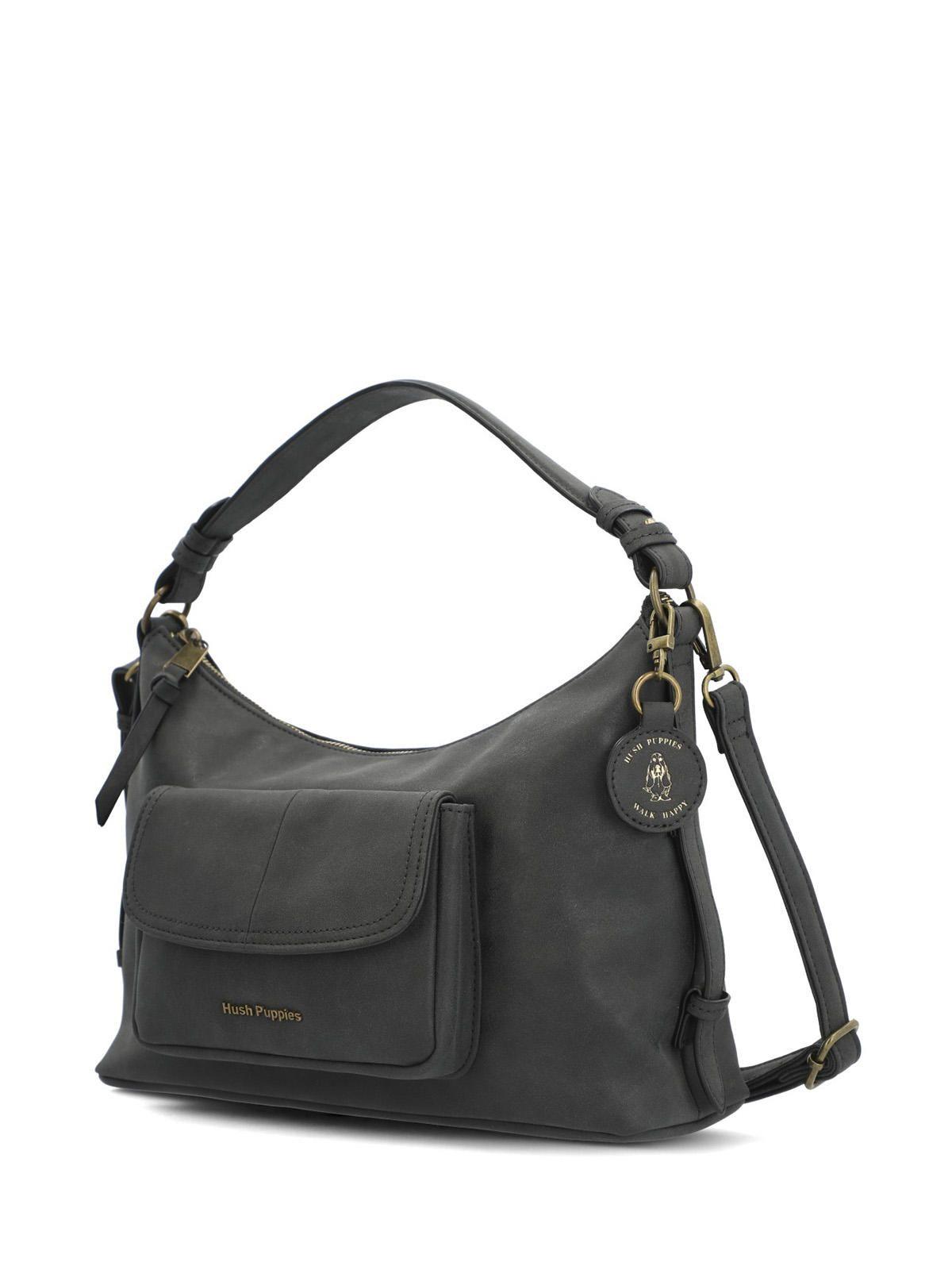 Cartera Ecocuero Mujer Dover Hobo Negro-1