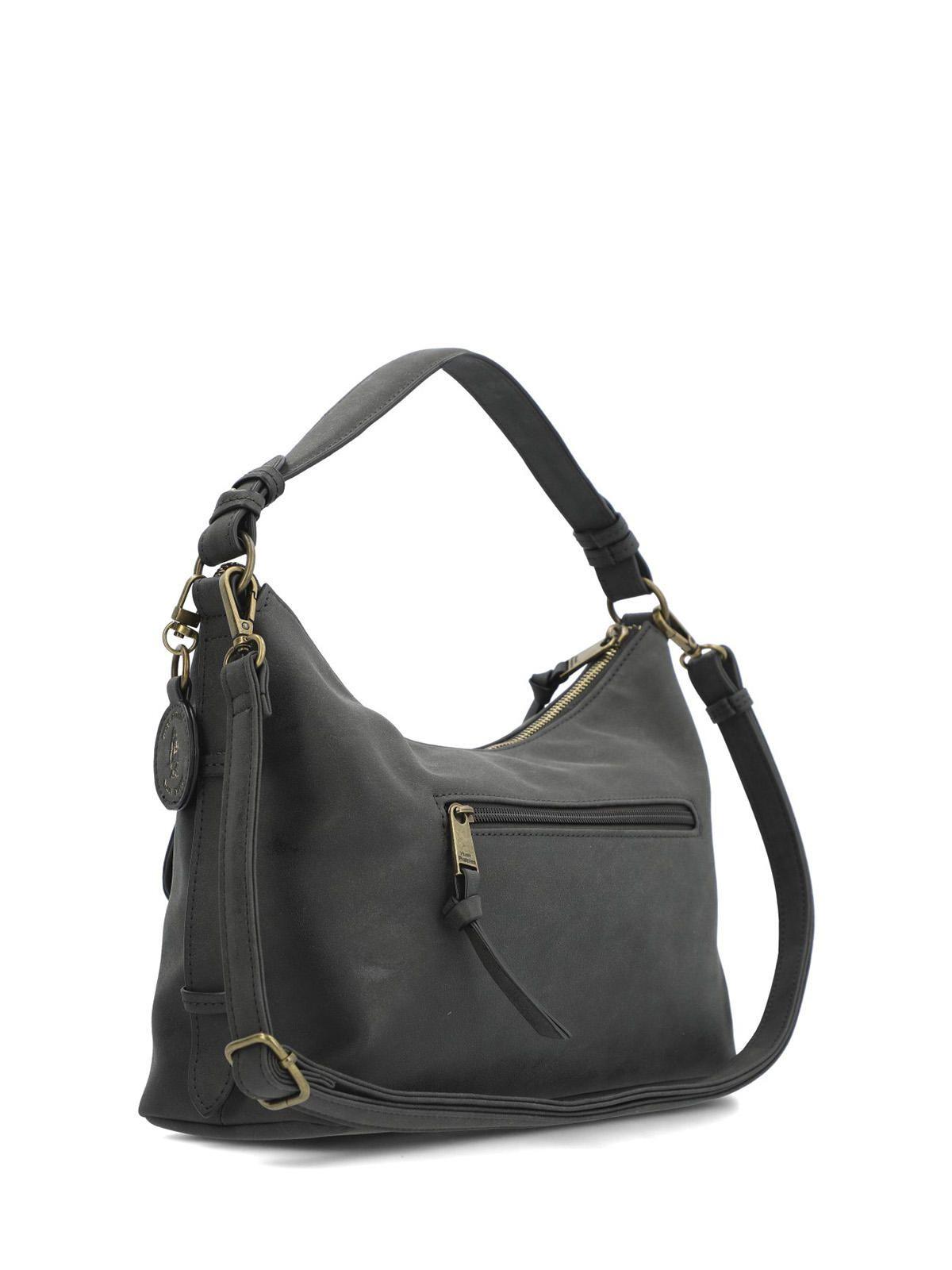 Cartera Ecocuero Mujer Dover Hobo Negro-2