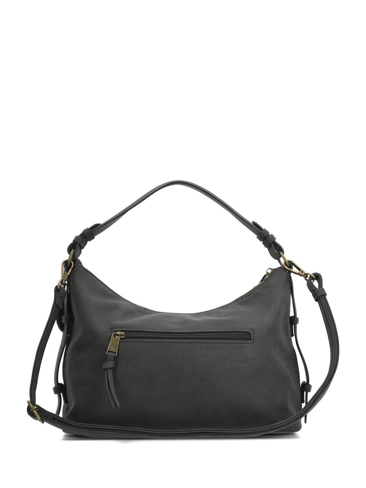 Cartera Ecocuero Mujer Dover Hobo Negro-3