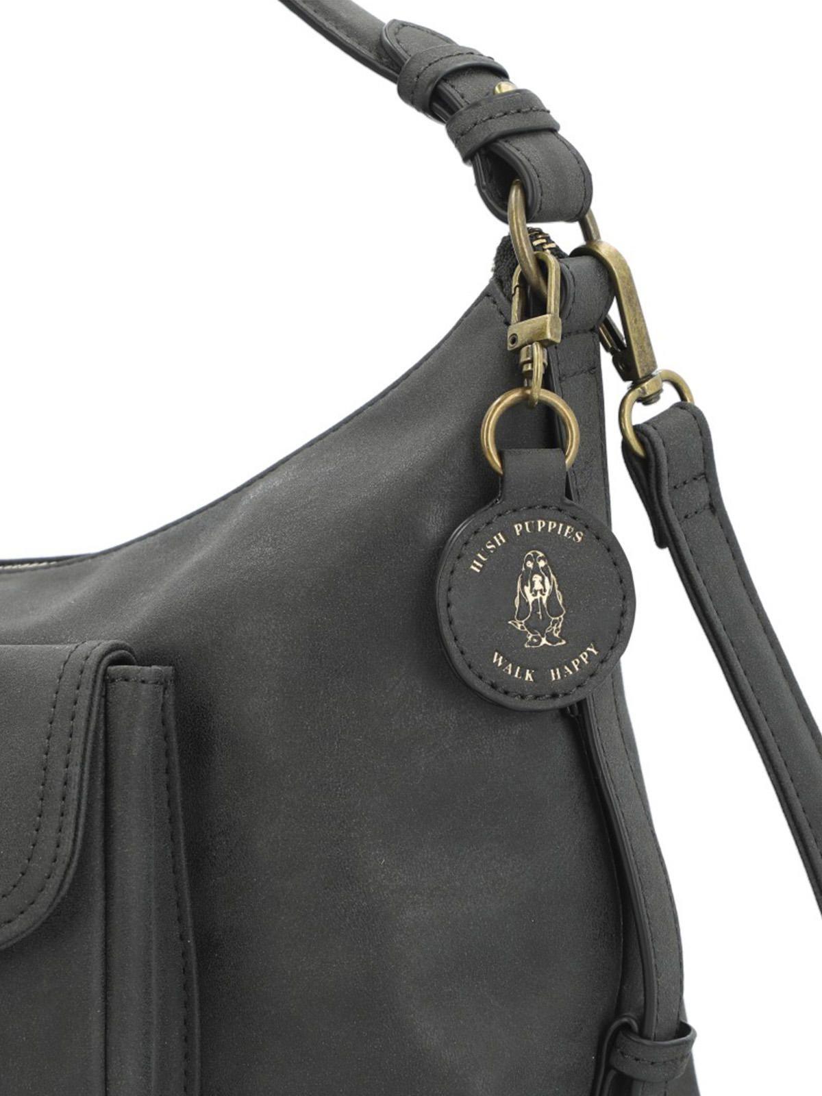 Cartera Ecocuero Mujer Dover Hobo Negro-4