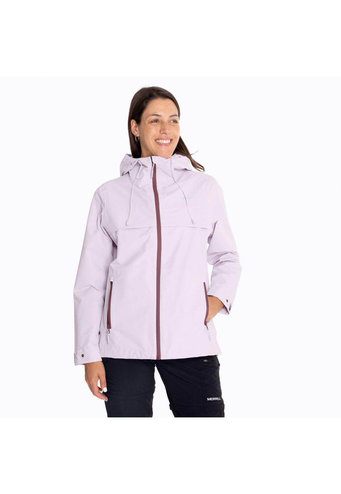 Chaqueta Impermeable Mujer Hardshell Rosado-0
