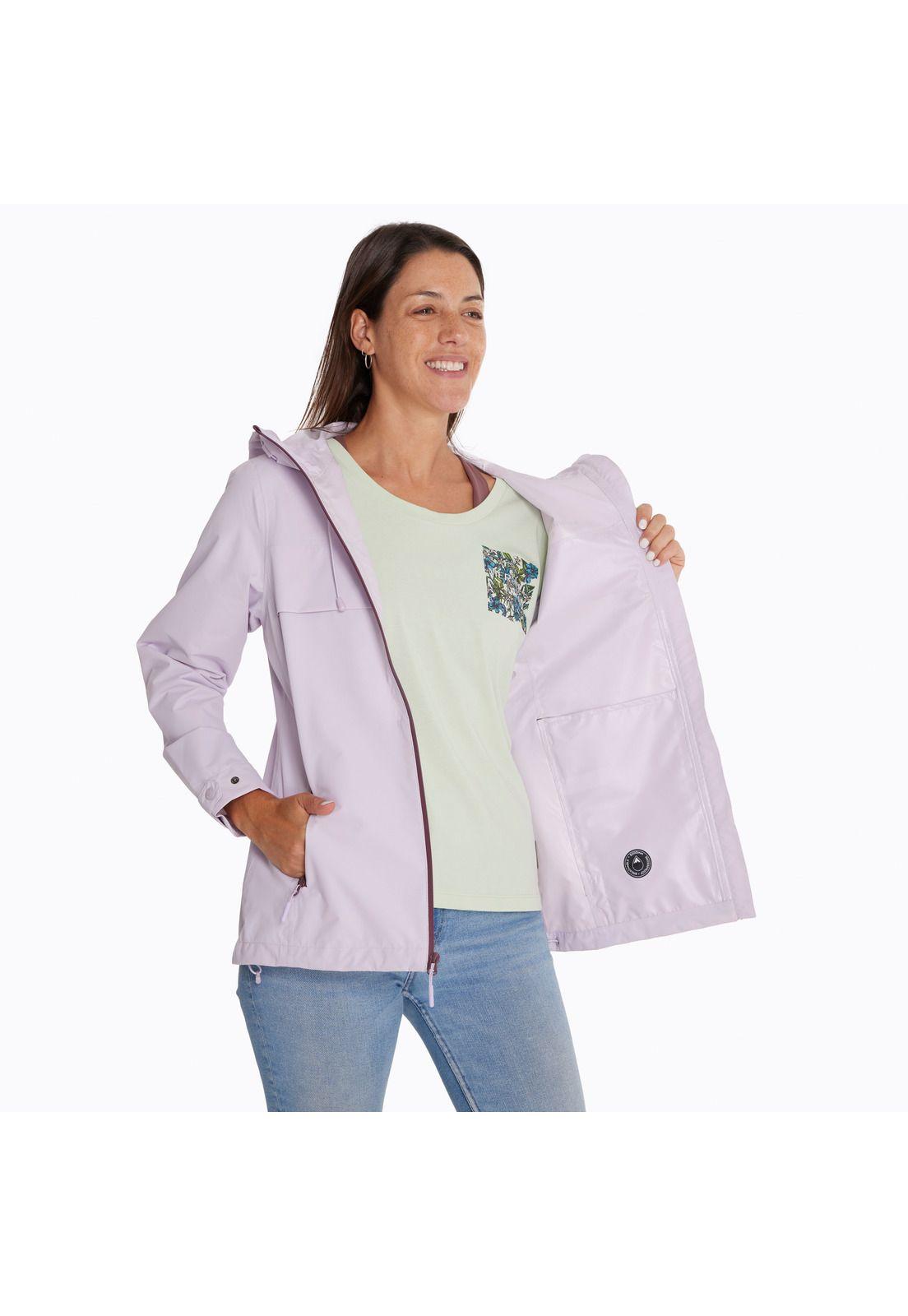 Chaqueta Impermeable Mujer Hardshell Rosado-3