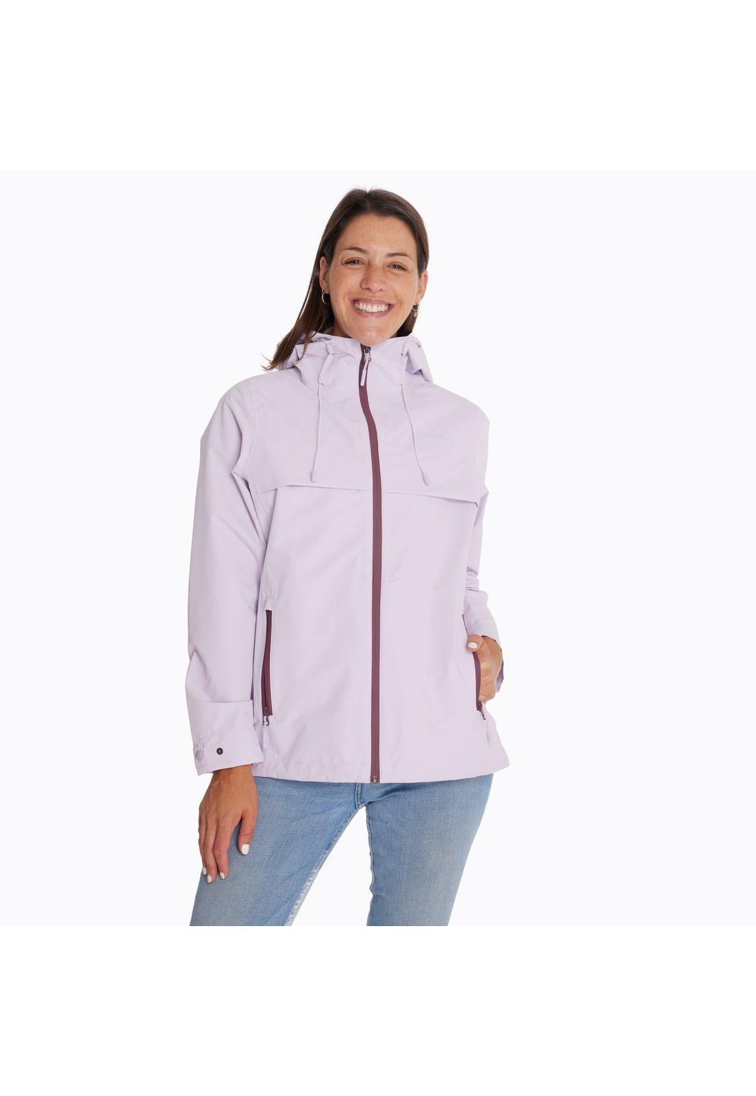 Chaqueta Impermeable Mujer Hardshell Rosado-4