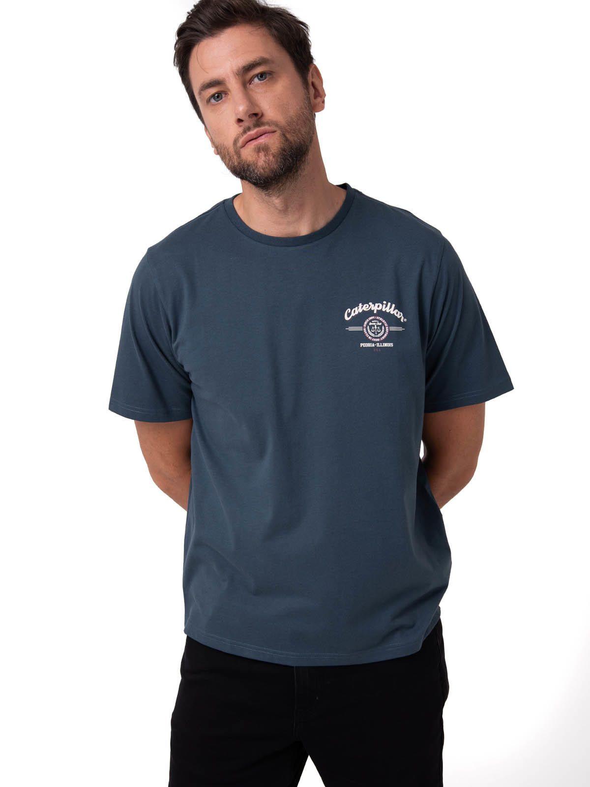 Polera Manga Corta Hombre Varsity Azul-0