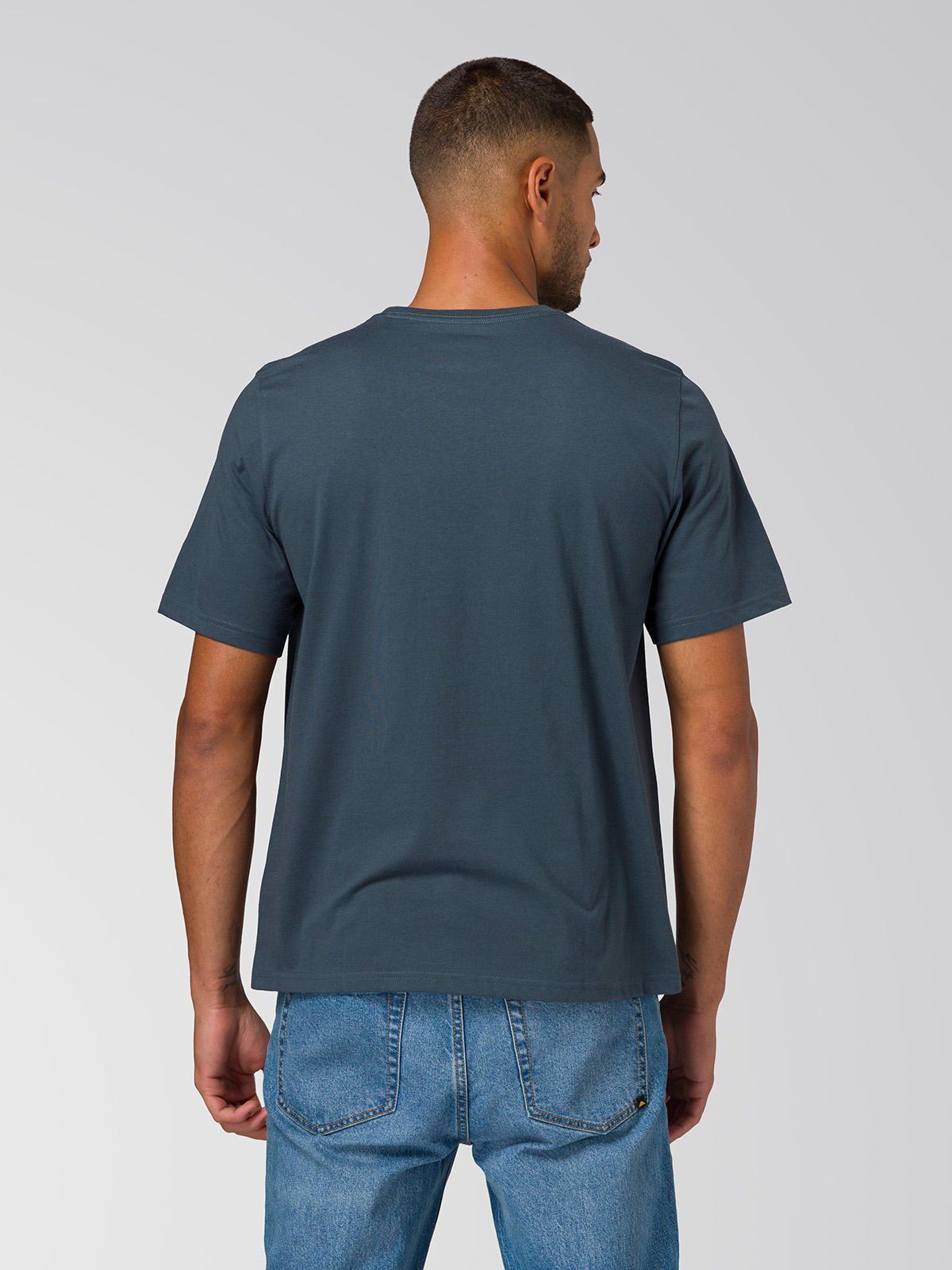 Polera Manga Corta Hombre Varsity Azul-6