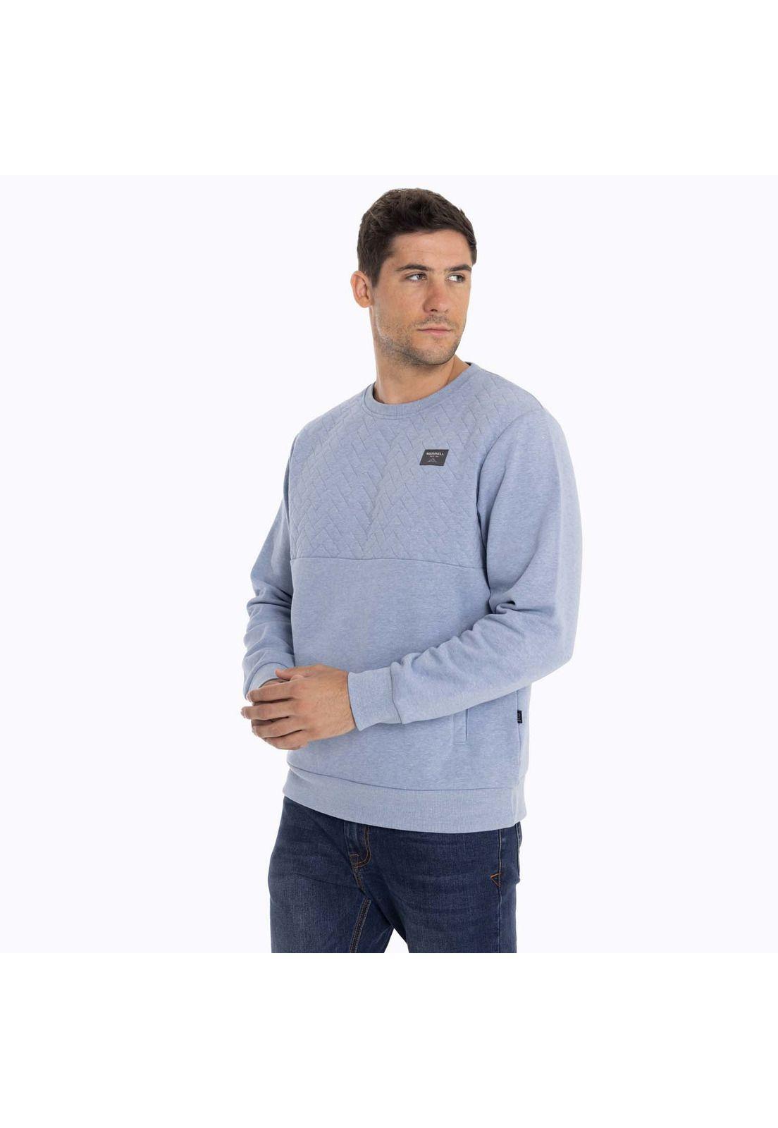 Poleron Hombre Yellowst Sweatshirt Celeste Merrell-3