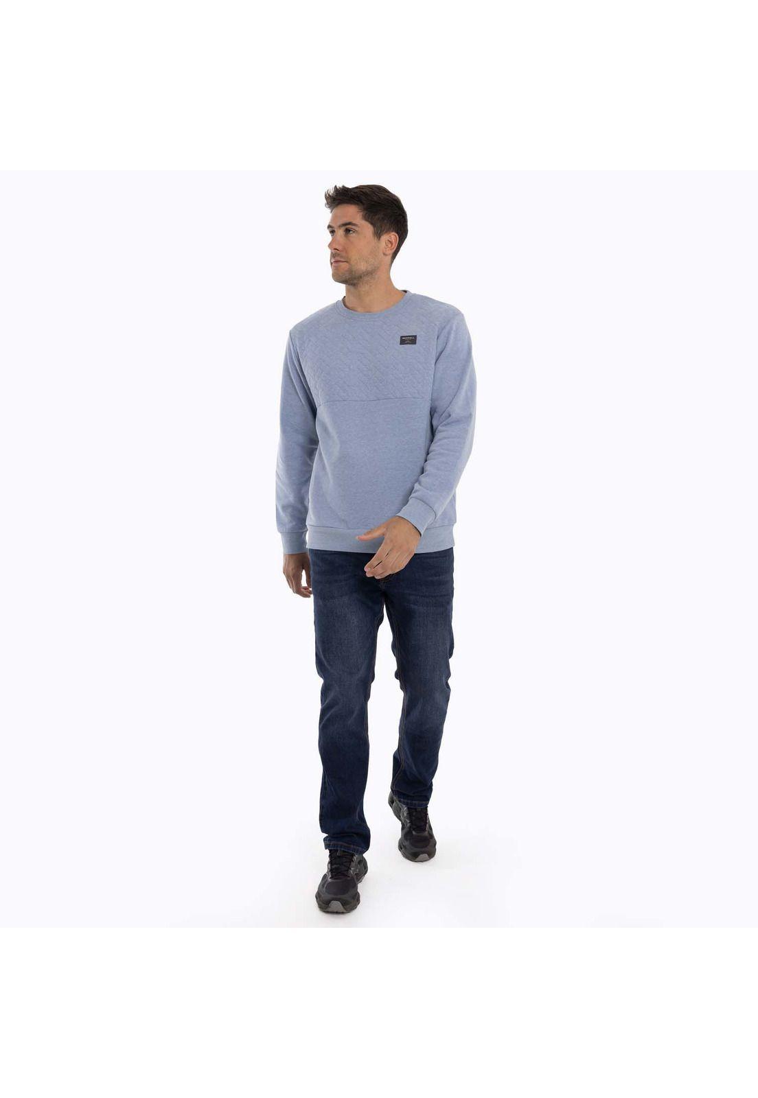 Poleron Hombre Yellowst Sweatshirt Celeste Merrell-7