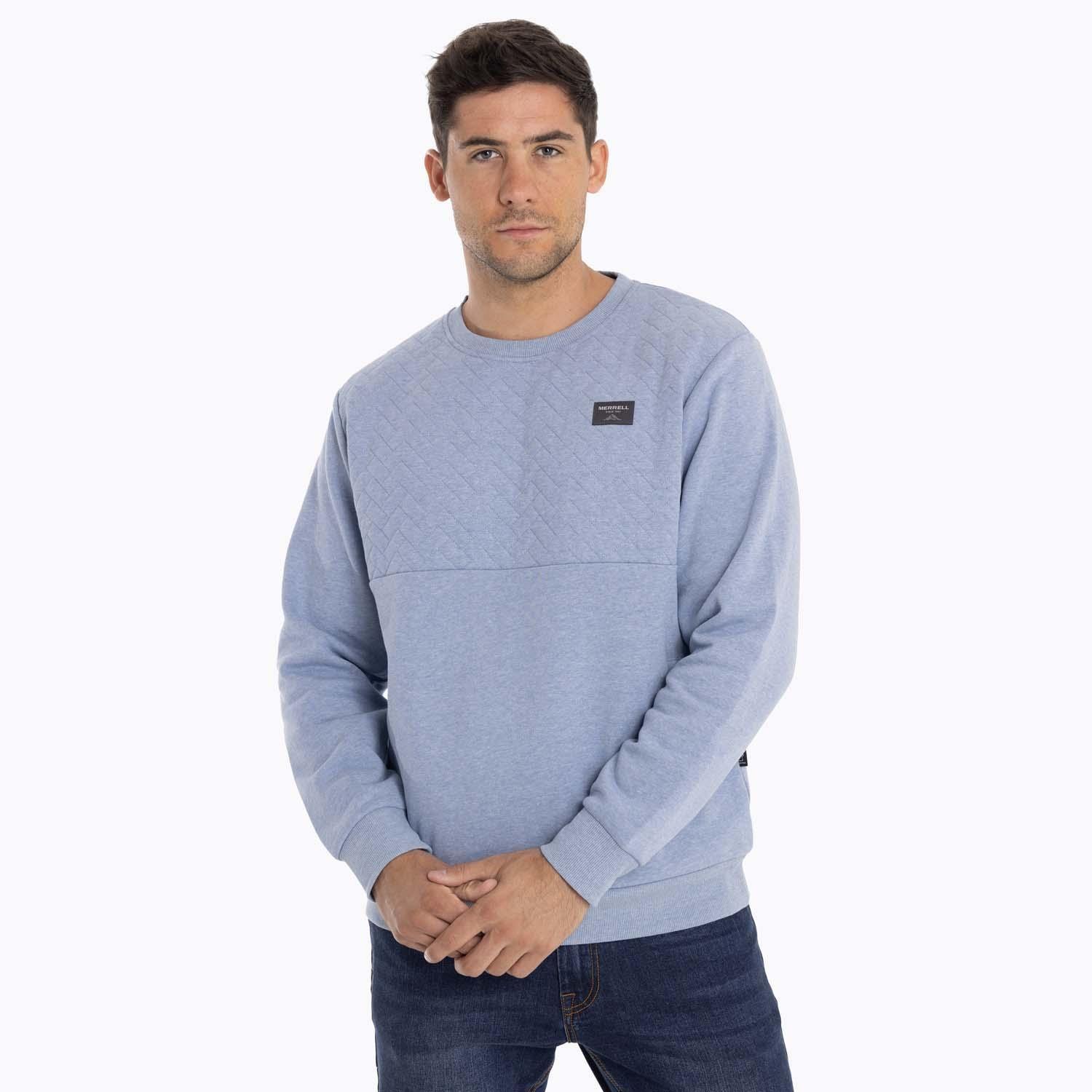 Poleron Hombre Yellowst Sweatshirt Celeste Merrell-5
