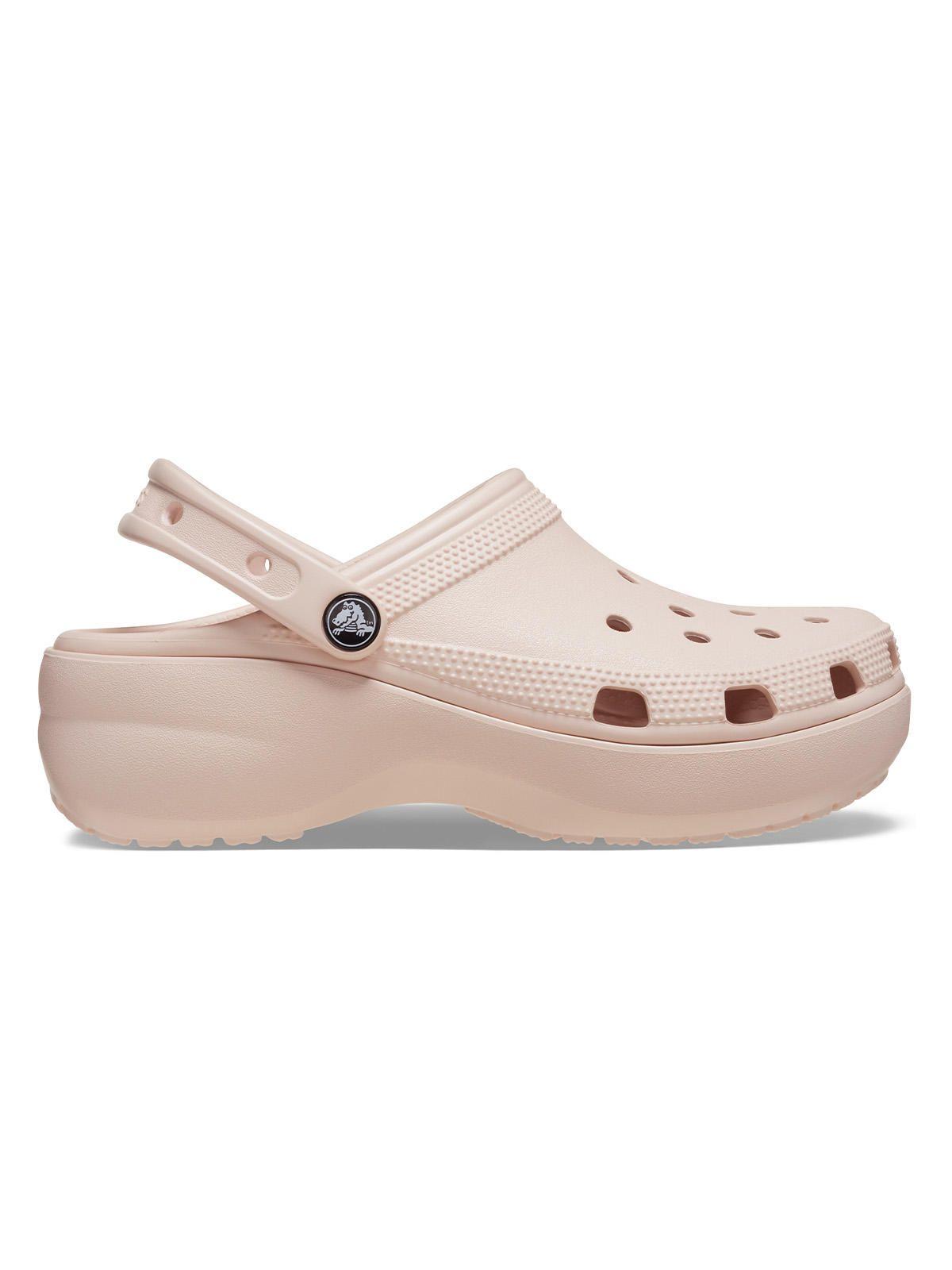 Zueco Crocs Mujer Classic Ptfm Clog Rosado-0