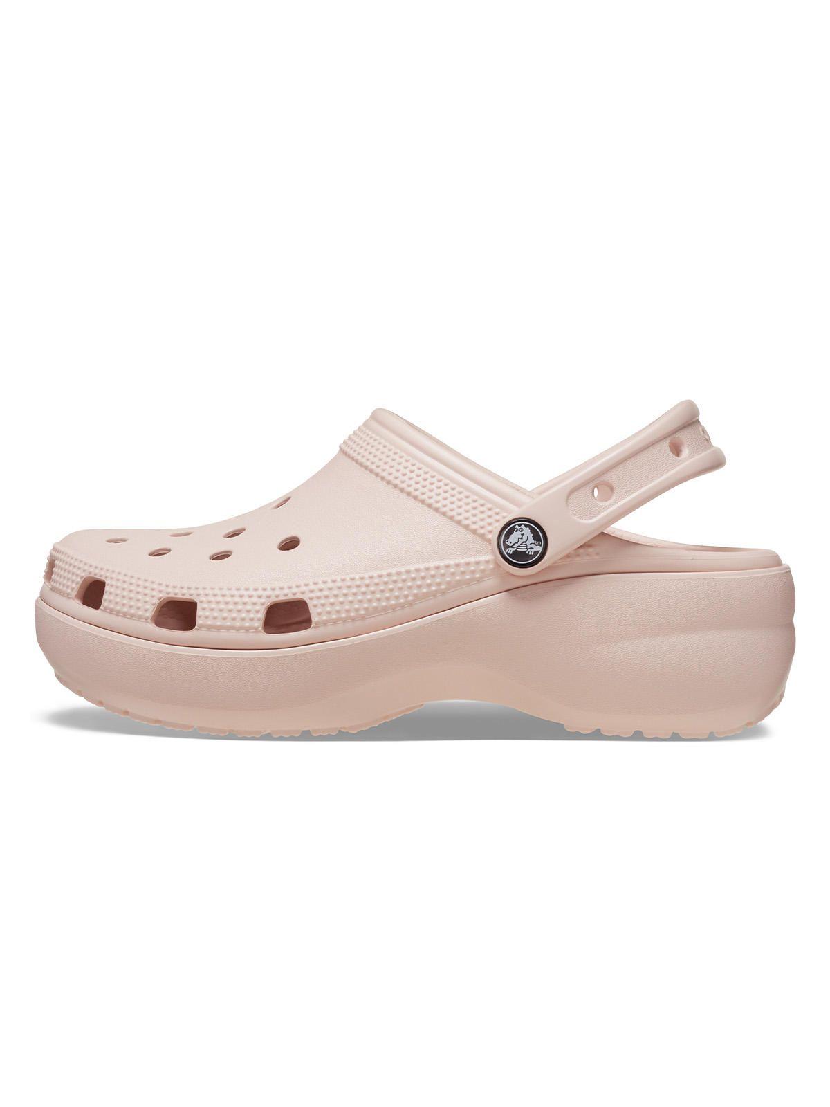 Zueco Crocs Mujer Classic Ptfm Clog Rosado-1