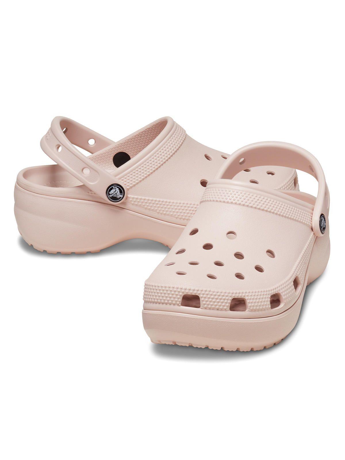 Zueco Crocs Mujer Classic Ptfm Clog Rosado-3