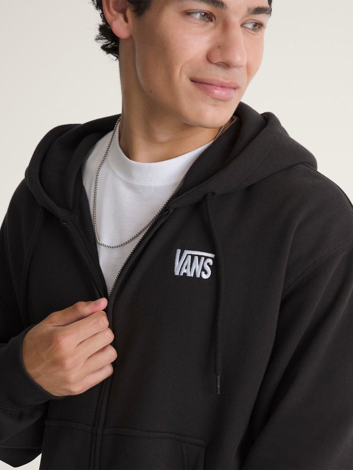 Poleron Hombre Stretch Logo Full Zi Negro-1