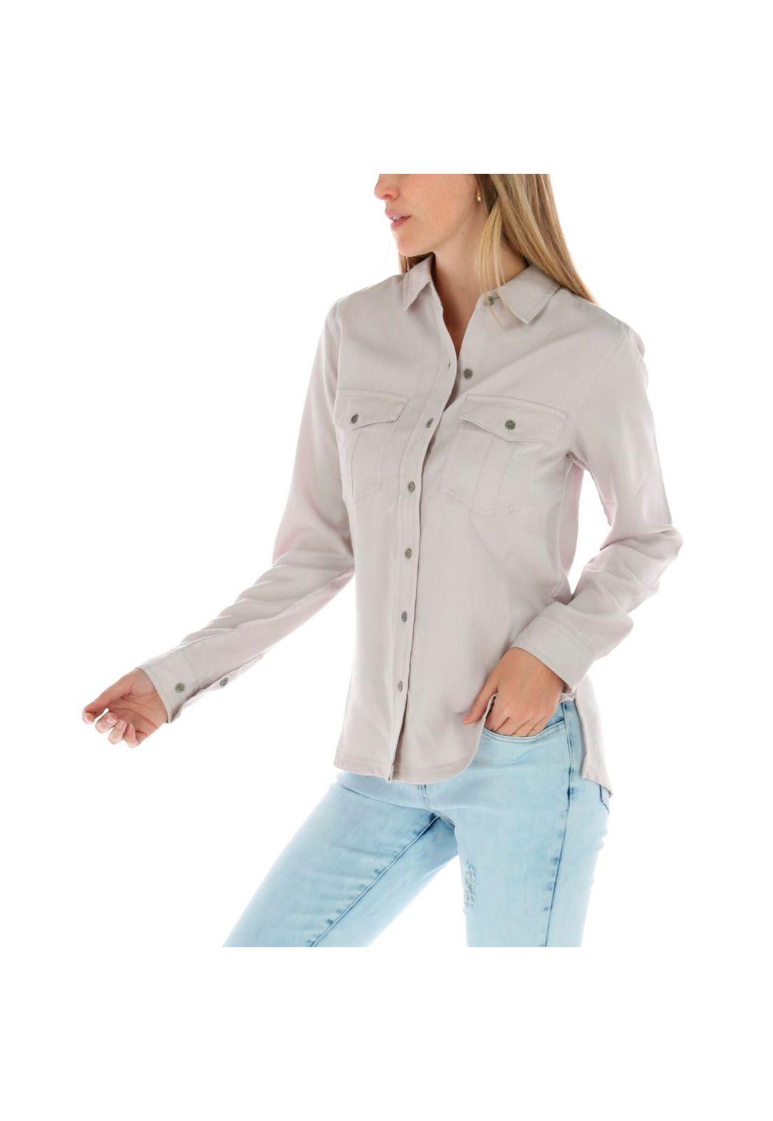 Blusa Ml Mujer Sloan L/S Woven Top Lila-1