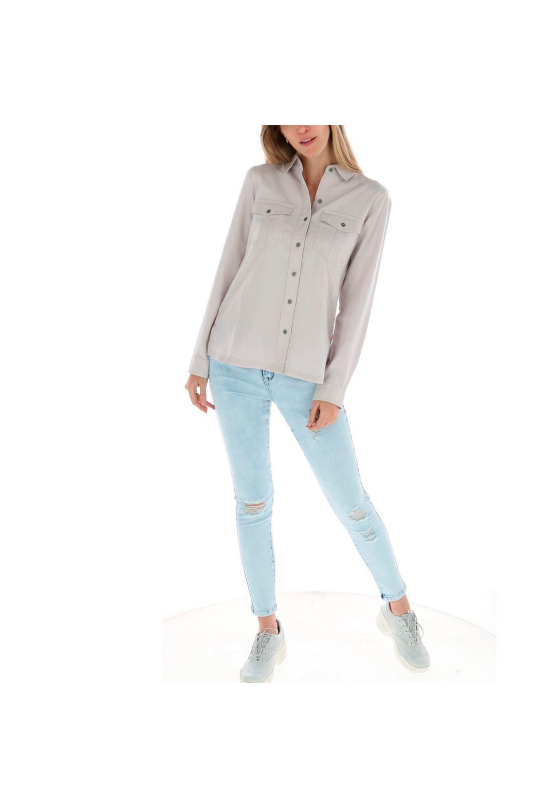Blusa Ml Mujer Sloan L/S Woven Top Lila-4