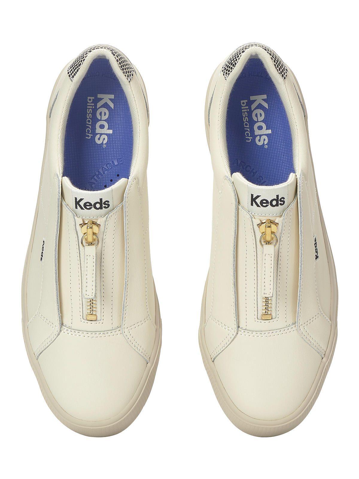 Zapatilla Cuero Mujer Pursuit Zip Lthr Beige-4