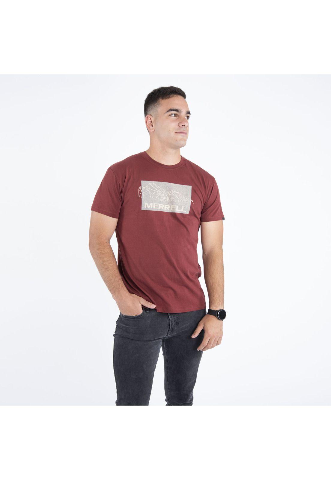 Polera Hombre Box Tee Naranjo-0