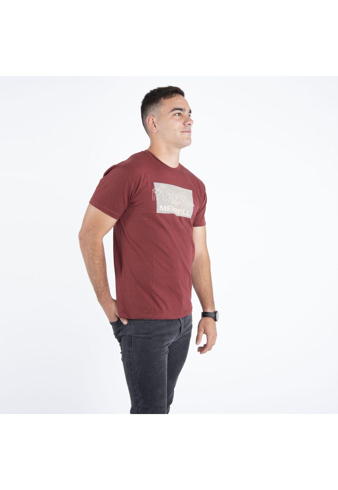 Polera Hombre Box Tee Naranjo-1