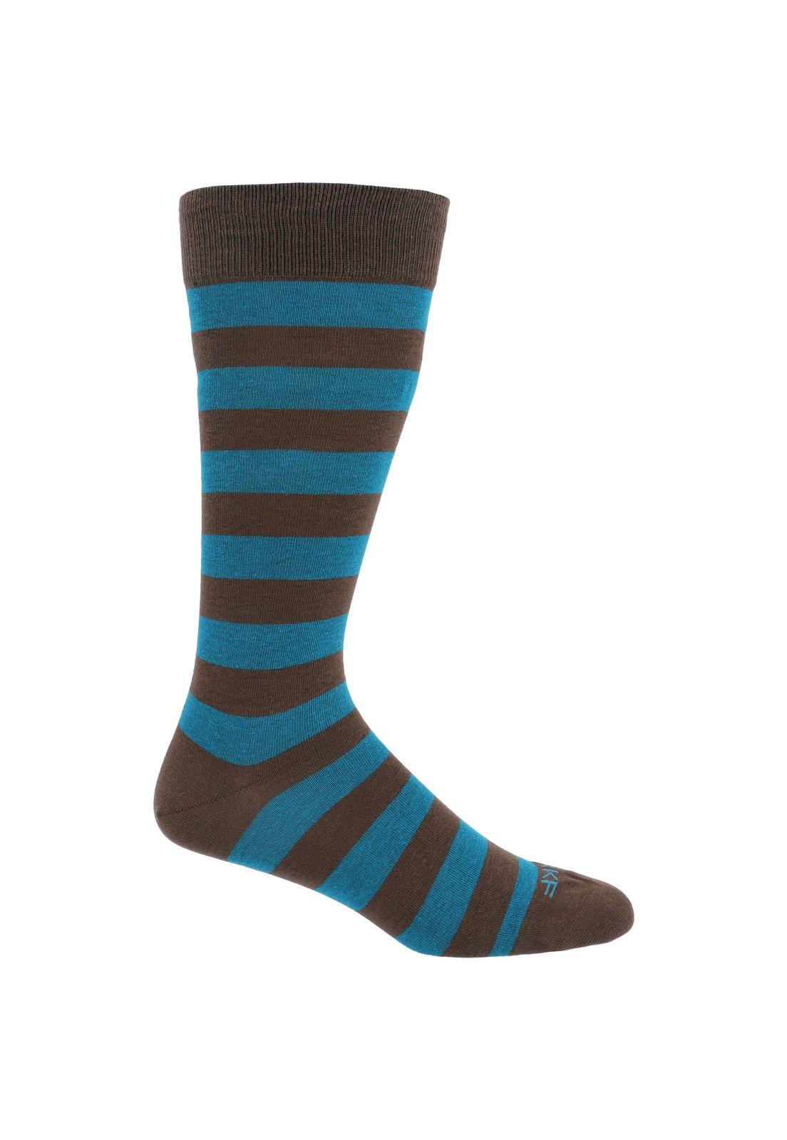 Calcetín Algodón Hombre College Café-0