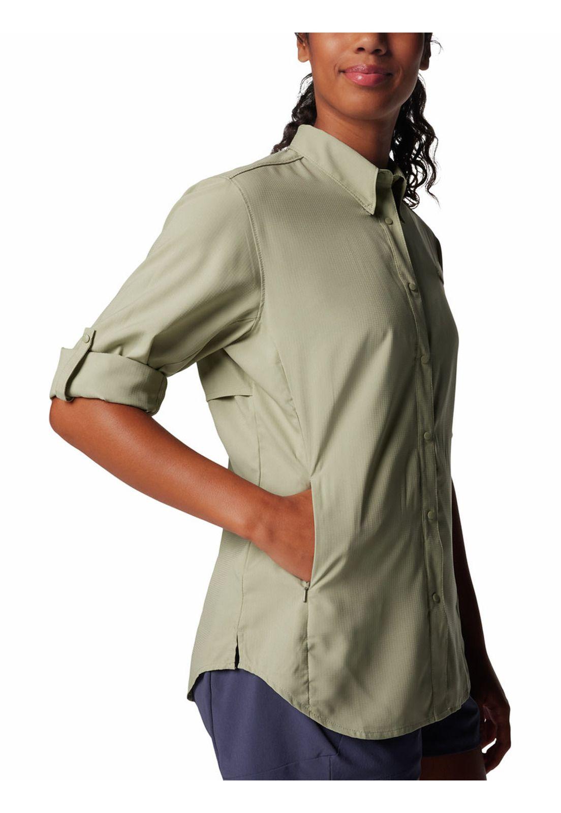 Blusa Manga Larga Mujer Tamiami Ii Verde-5