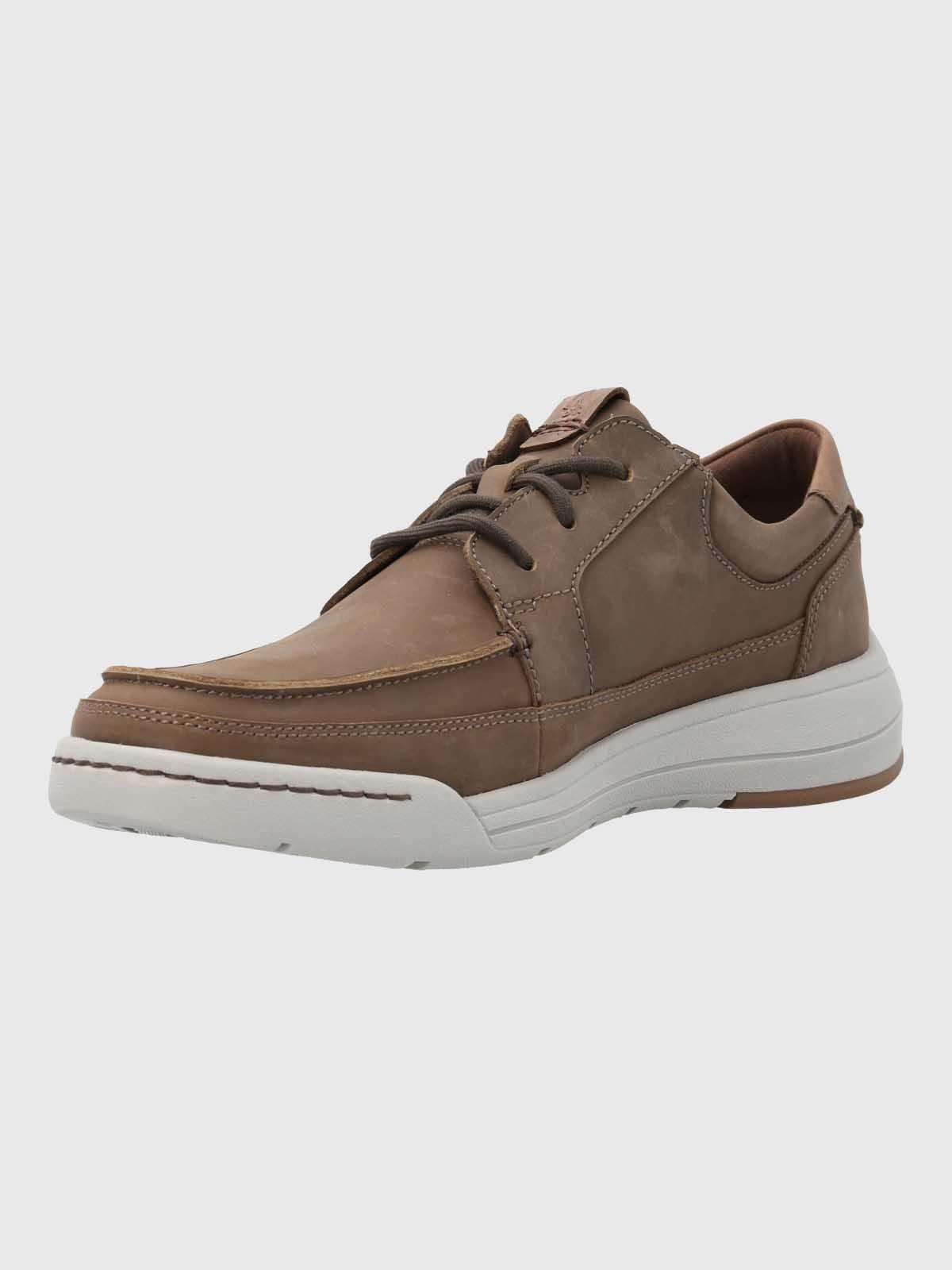 Zapato Cuero Hombre Fontier Café-4