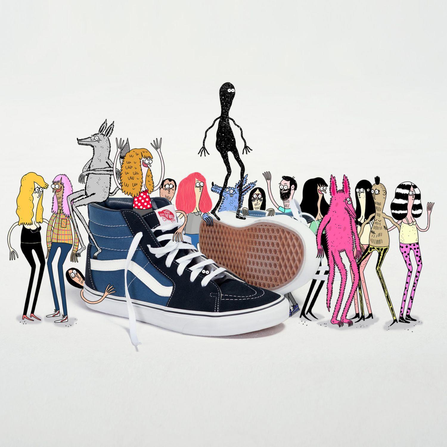Zapatillas Hombre UA SK8-Hi Azul-6
