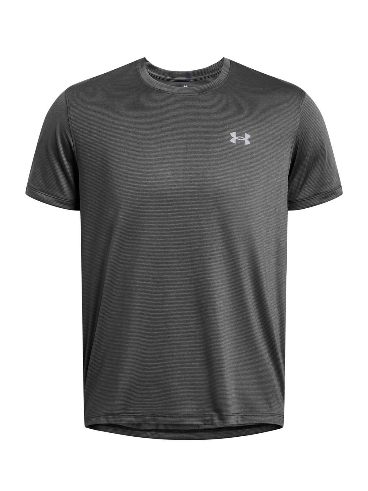 Polera manga corta UA Launch hombre Gris-0