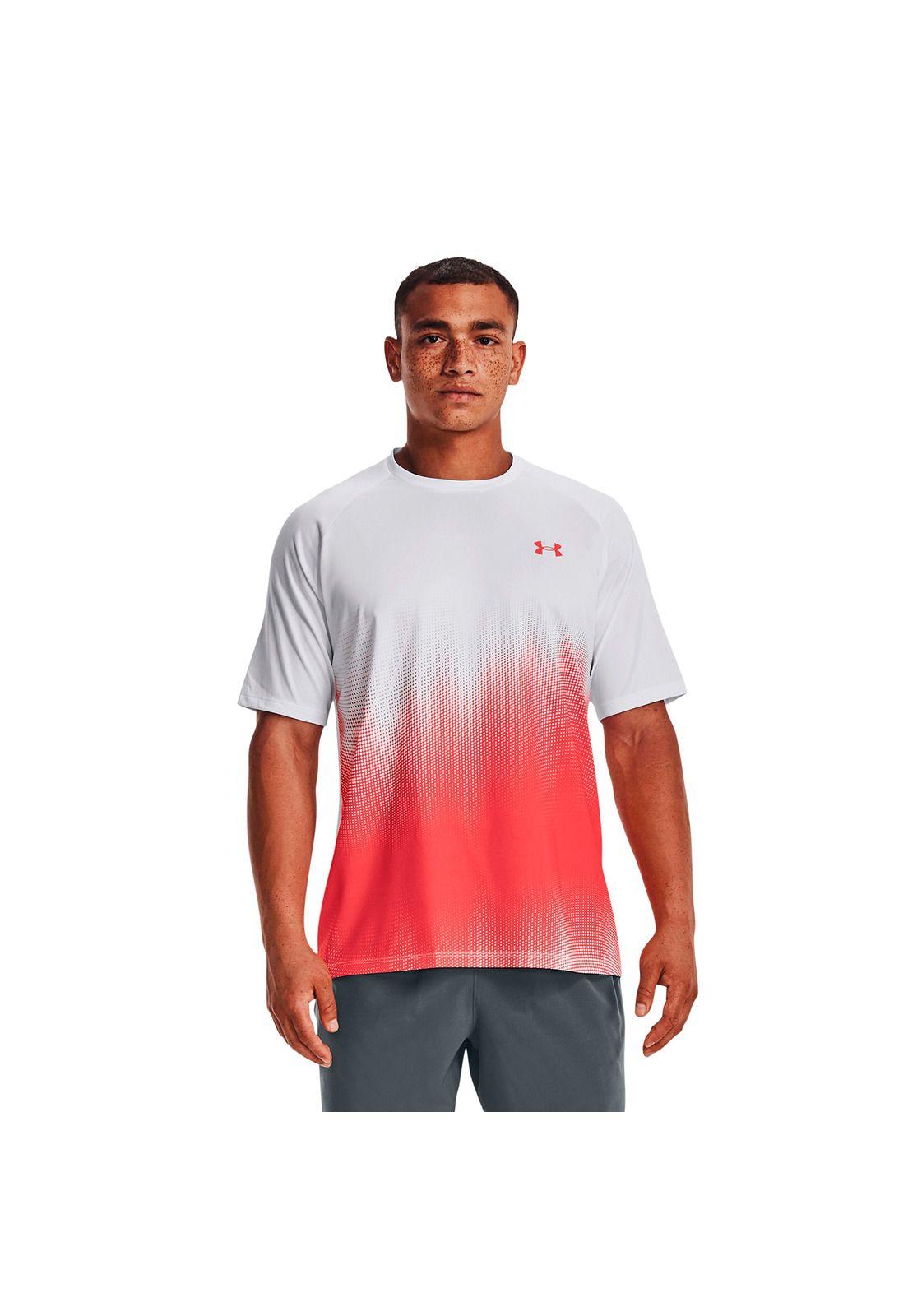 Polera manga corta Tech Fade hombre Blanco-3