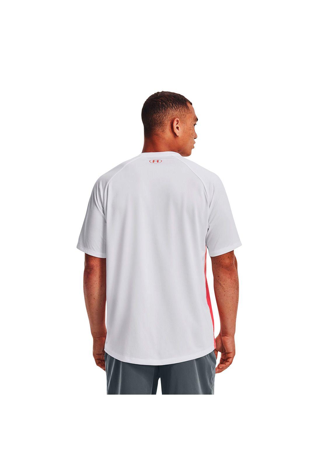Polera manga corta Tech Fade hombre Blanco-4