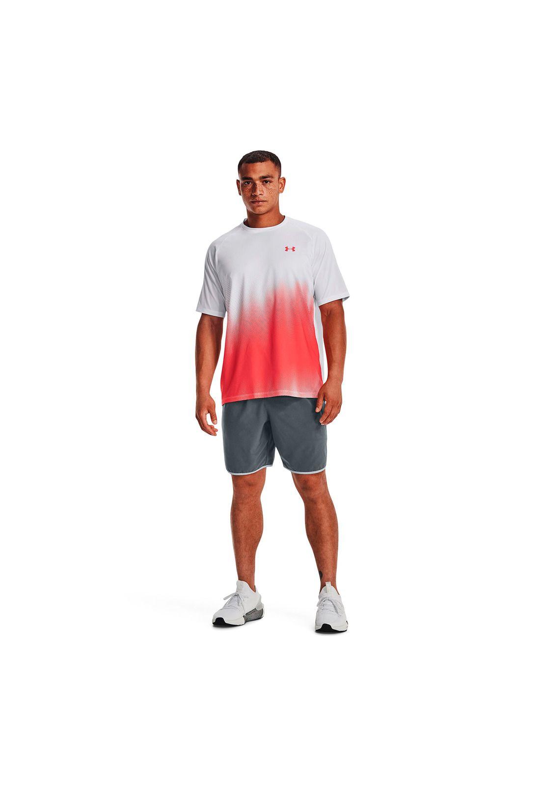 Polera manga corta Tech Fade hombre Blanco-5