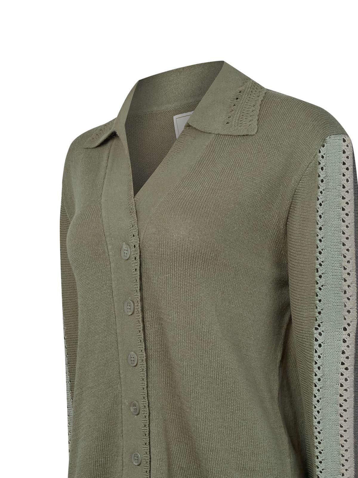 Sweater Algodón Orgánico Mujer Angelonia Verde-1