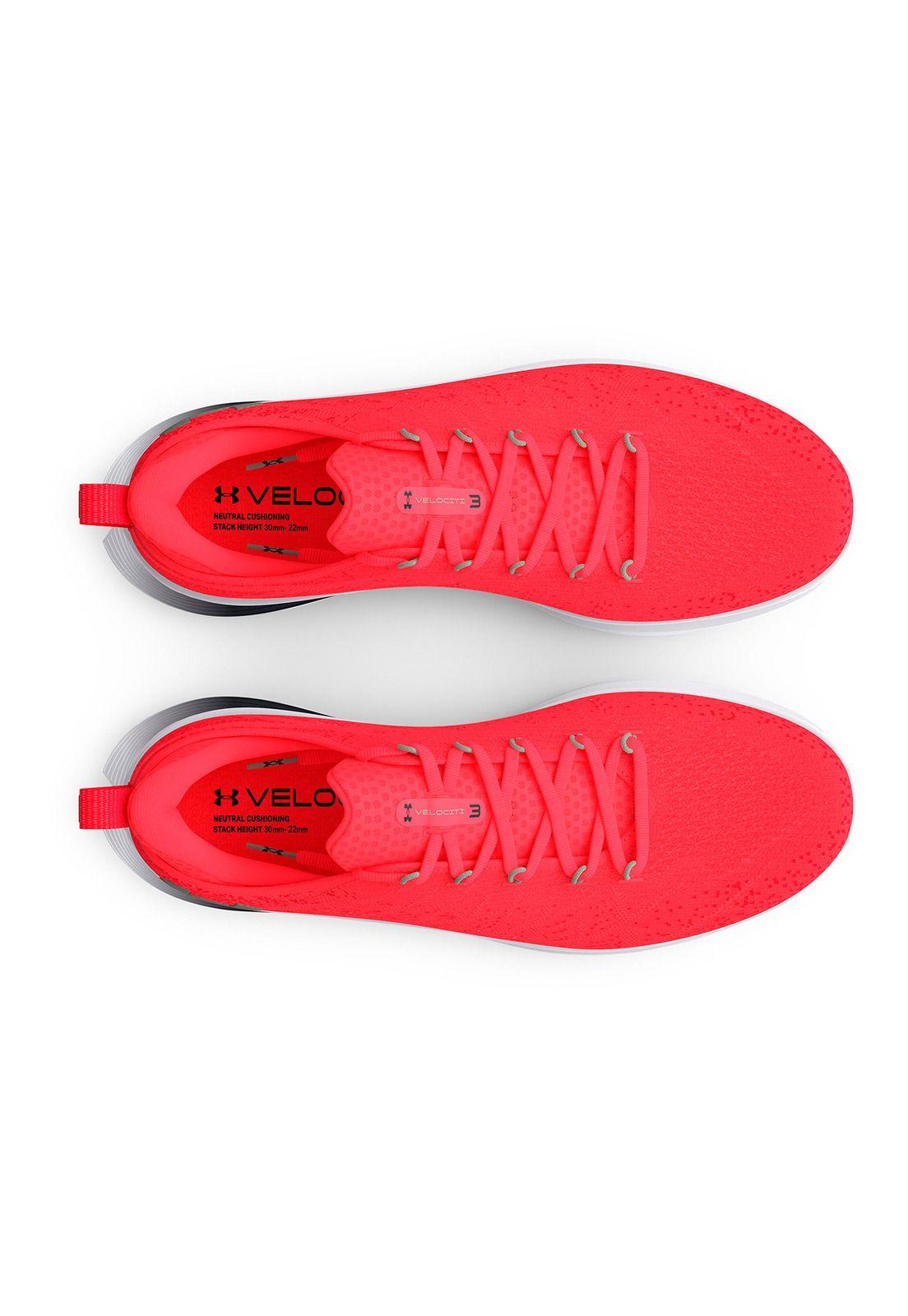 Zapatillas de running UA Velociti 3 para hombre Rojo-4