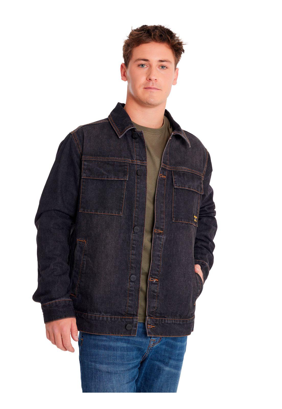 Chaqueta Unisex Denim Work Jacket Gris-0