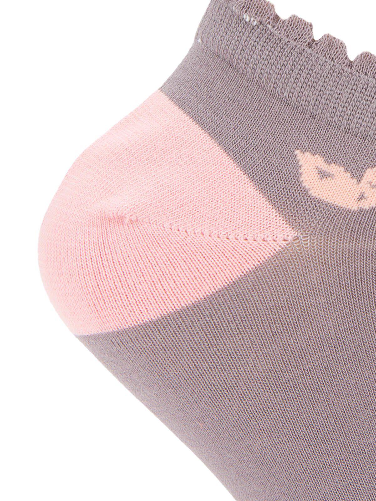 Calcetin Bambú Mujer Ped Classic Gris-2